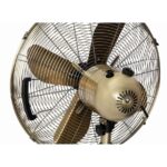 16" Oscillating Antique Brass Standing Fan - Electrical