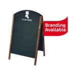 Curved Top Wood Frame Blackboard A Board