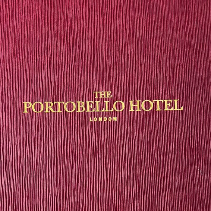 Forest Menu Cover with Gold Foil