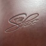 Saddle Hide Leather Menu Cover Deboss