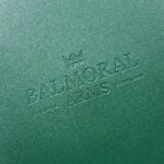 Saddle Hide Leather Menu Cover Deboss