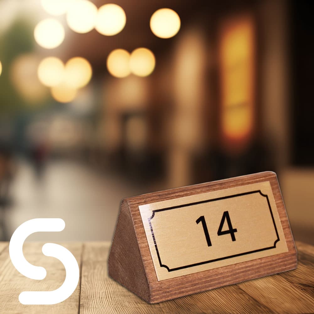 Wooden Table Numbers - Smart Hospitality Supplies