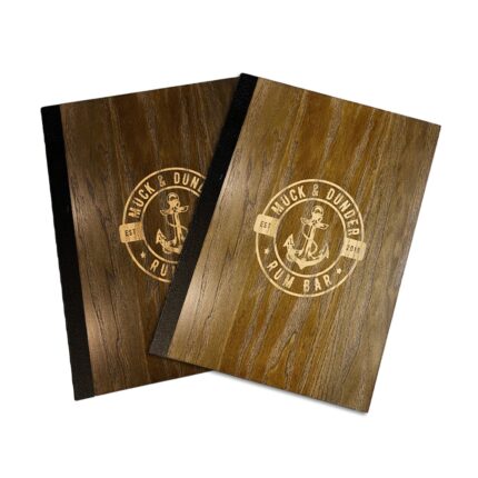 Real Wood Menu Covers