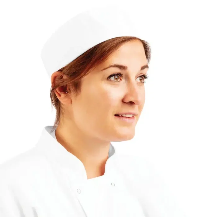 Whites Chefs Skull Cap Polycotton White