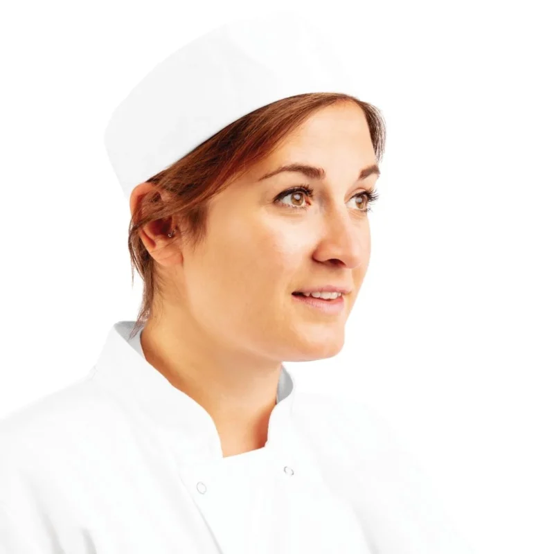 Whites Chefs Skull Cap Polycotton White