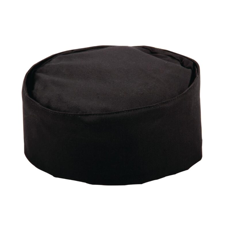 Whites Chefs Skull Cap Polycotton Black