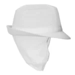 Trilby Hat with Net Snood White