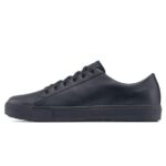 Shoes for Crews Mens Leather Slip On Black