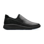 WearerTech Vitalise Slip on Shoe Black/Black with Modular Insole