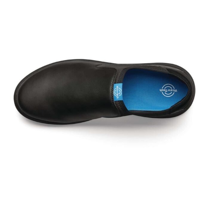 WearerTech Vitalise Slip on Shoe Black/Black with Modular Insole