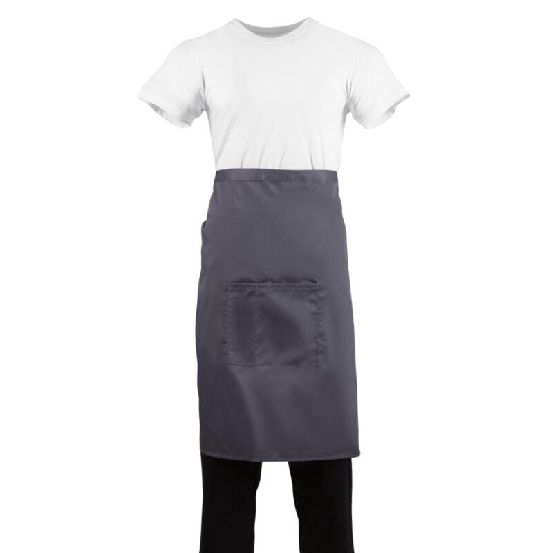 Whites Regular Bistro Apron Charcoal