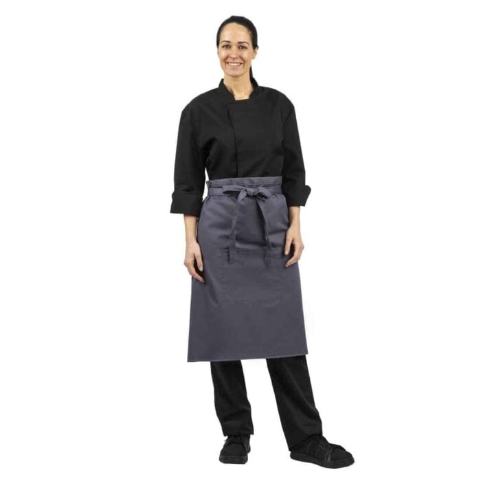 Whites Regular Bistro Apron Charcoal