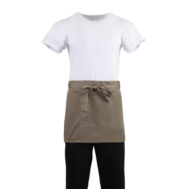 Whites Short Bistro Apron Tan