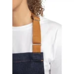 Southside Bistro Apron Denim-Blue With Tan Ties