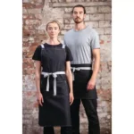 Southside X-Cross Back Bib Apron Denim Black