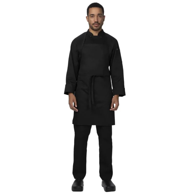 Chef Works Recycled Bib Apron Black