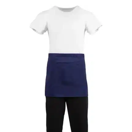 Whites Short Bistro Apron Navy Blue