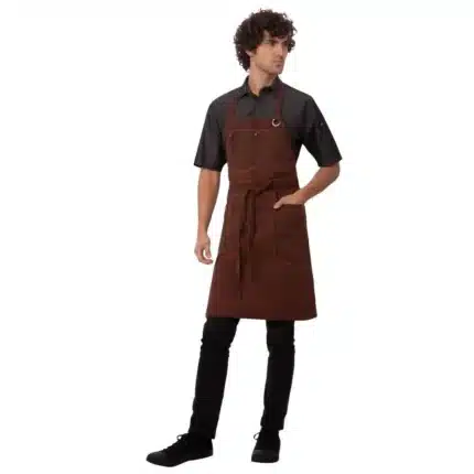 Chef Works Urban Dorset Antique Bib Apron Rust