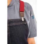 Chef Works Urban Berkeley Denim Brace Bib Apron Dark Indigo