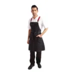 Chef Works Urban Berkeley Denim Brace Bib Apron Dark Indigo