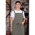 Southside Cotton Canvas Bib Apron Khaki