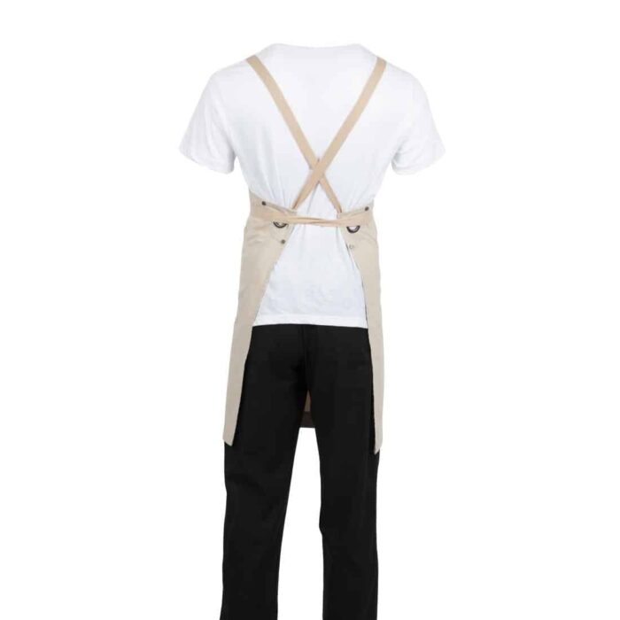 Southside Cotton Canvas Bib Apron Stone