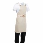 Southside Cotton Canvas Bib Apron Stone