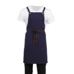 Southside Cotton Canvas Bib Apron Navy