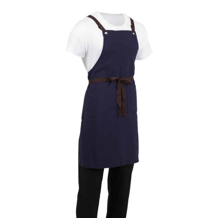 Southside Cotton Canvas Bib Apron Navy