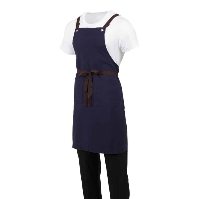 Southside Cotton Canvas Bib Apron Navy