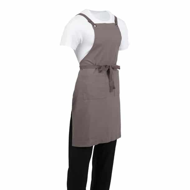 Southside Cotton Canvas Bib Apron Washed Grey