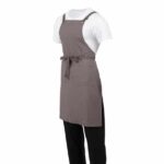 Southside Cotton Canvas Bib Apron Washed Grey