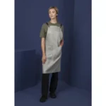 Southside Linen Blend Bib Apron Grey