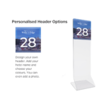 Clear Acrylic Tall Table Number - Smart Hospitality Supplies