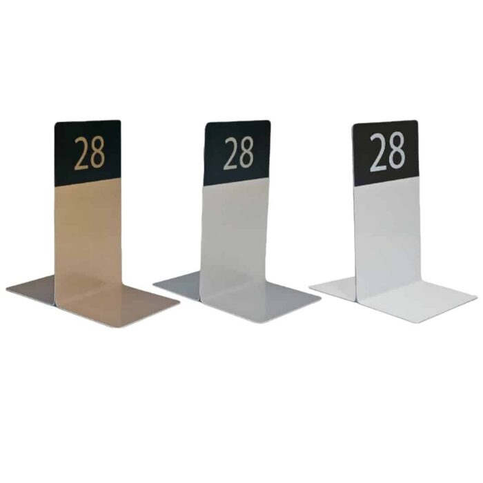 Aluminium Short Table Number