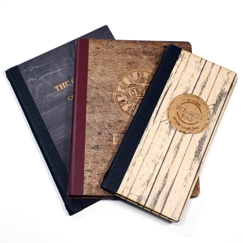 Digital Wood Menu Covers - Smart Hospitality Supplies