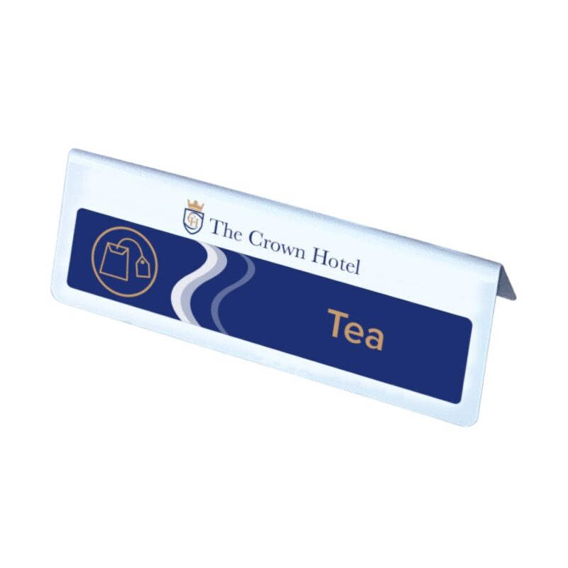 Personalised Beverage Display Table Tent Notices - Smart Hospitality Supplies