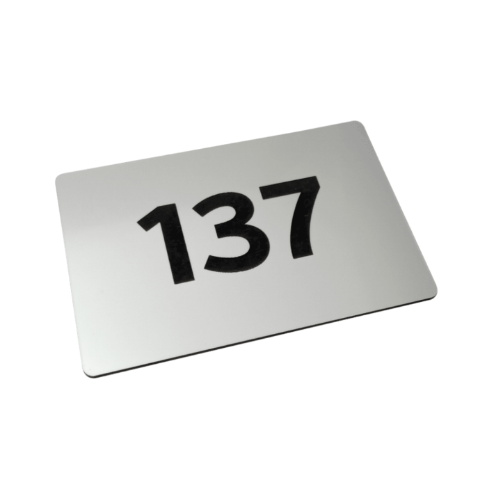 Laser Engraved Hotel Door Numbers – 2 Sizes