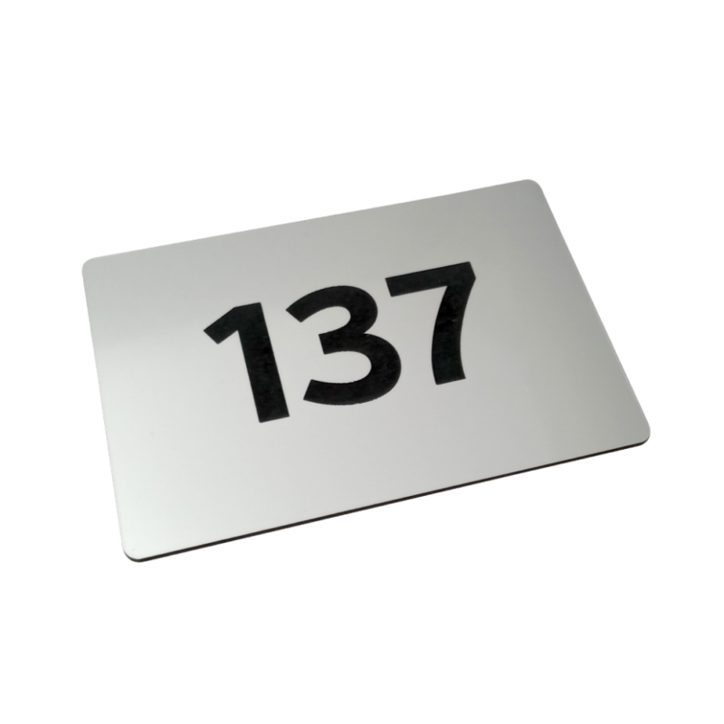 Laser Engraved Hotel Door Numbers – 2 Sizes