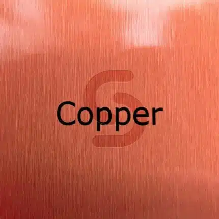 Table Number Colour Copper