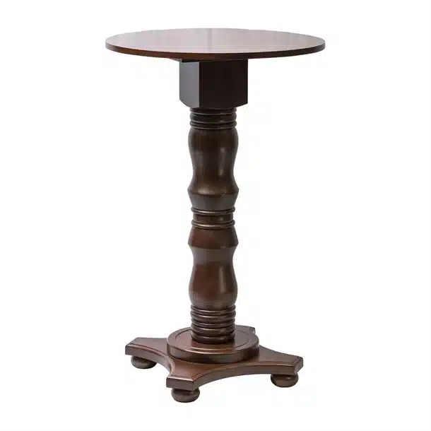 Islington Poseur Round Table Dark Wood