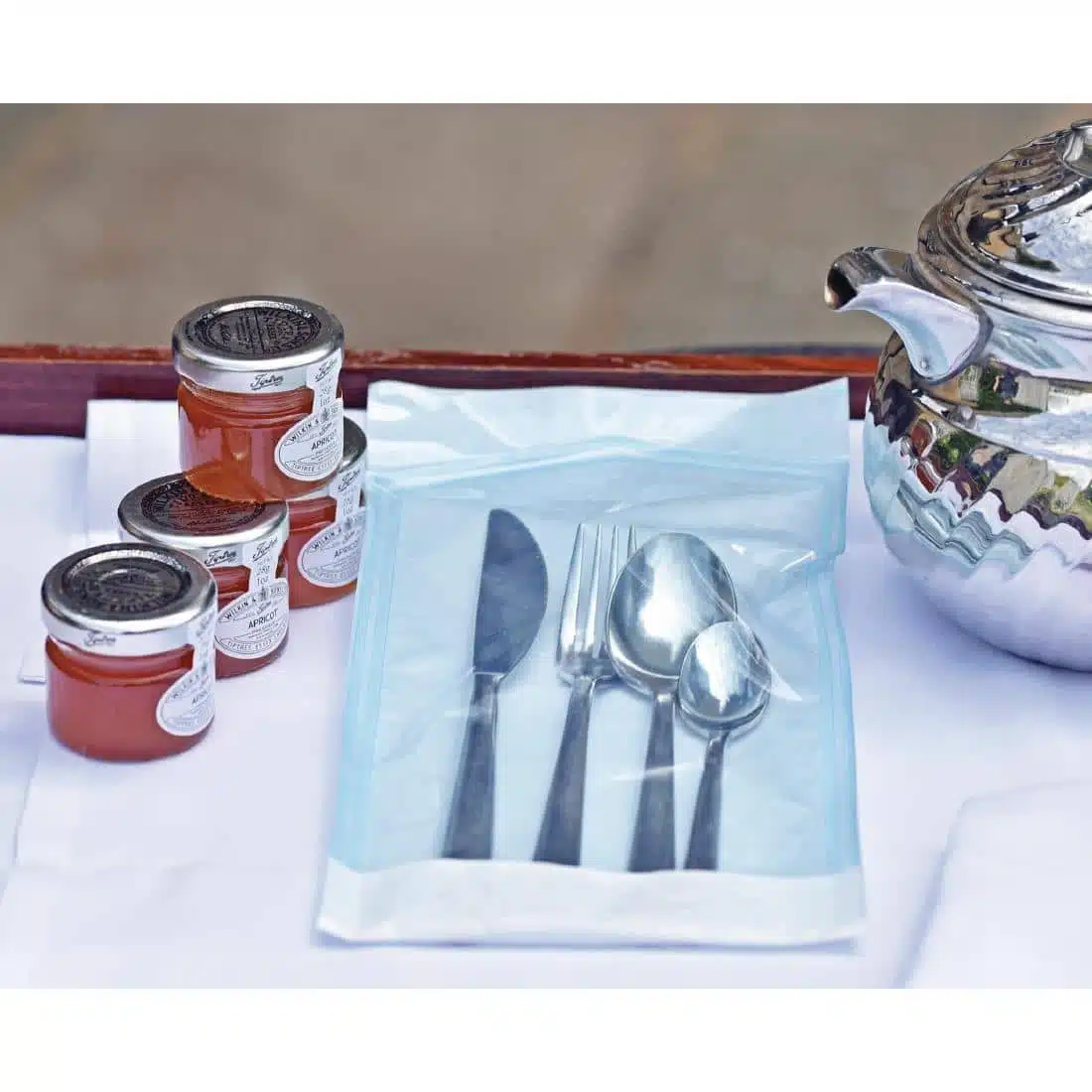 EpicureSecure Sealable Thermal Sanitised Cutlery Pouches Large - Image 5