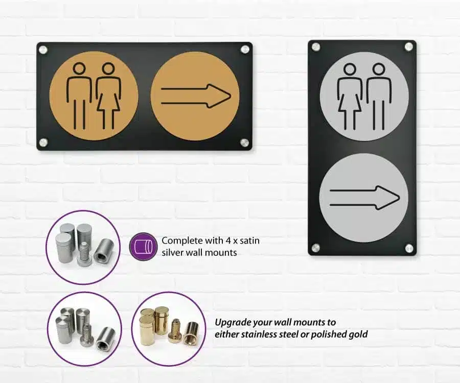 2 Symbol wall mounted directional plaque - Image 3