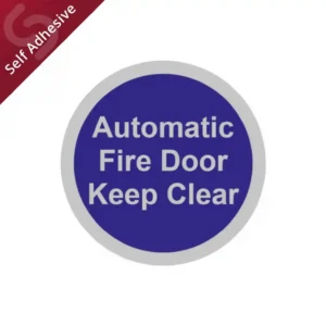 Automatic Fire Door - Door Sign Disc