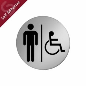 Gents / Disabled Toilet Door Sign Disc