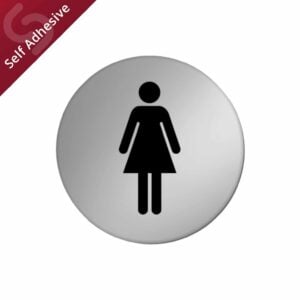 Ladies Toilet Door Sign Disc