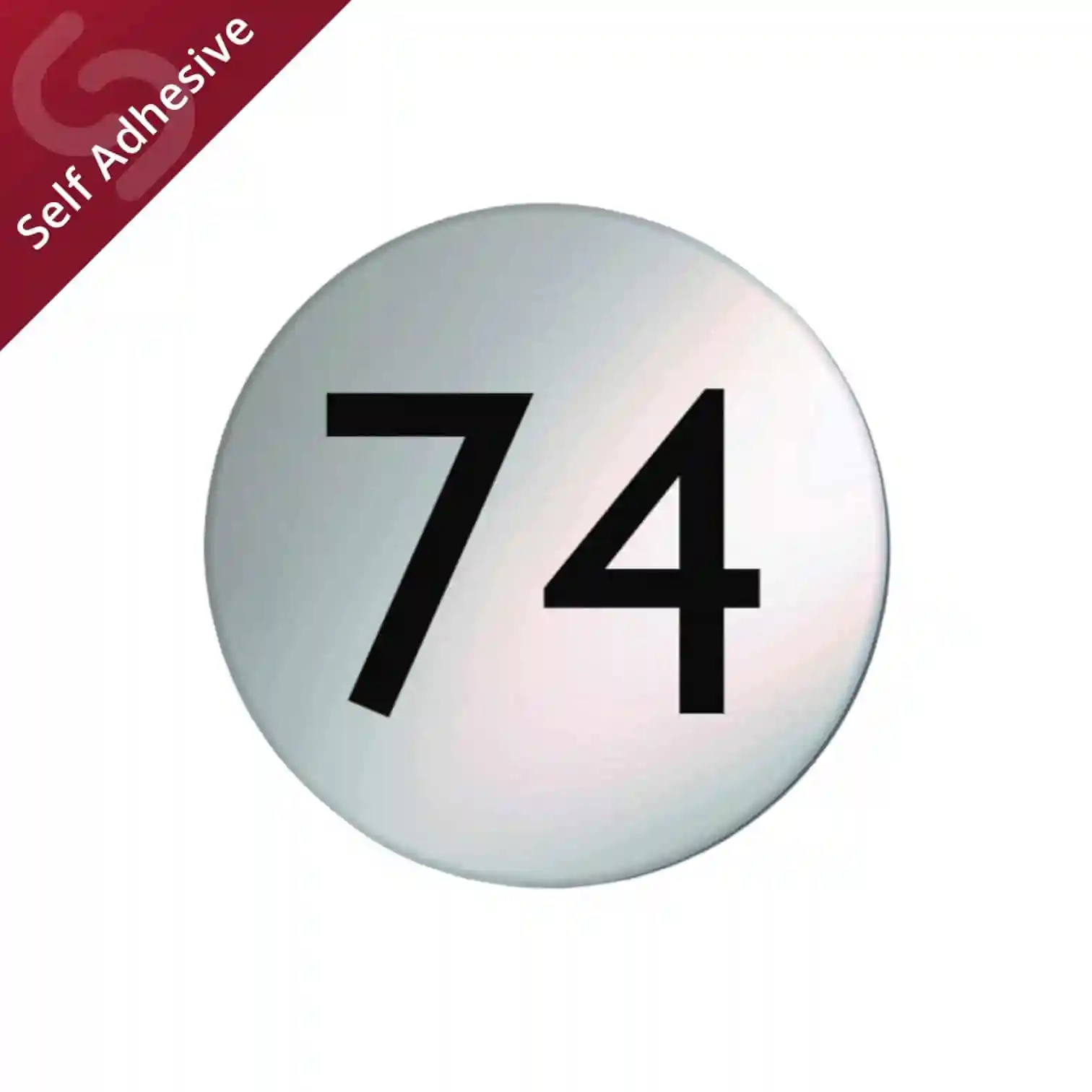 Metal Effect Room Number Discs