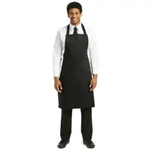 Whites Bib Apron Polycotton Black