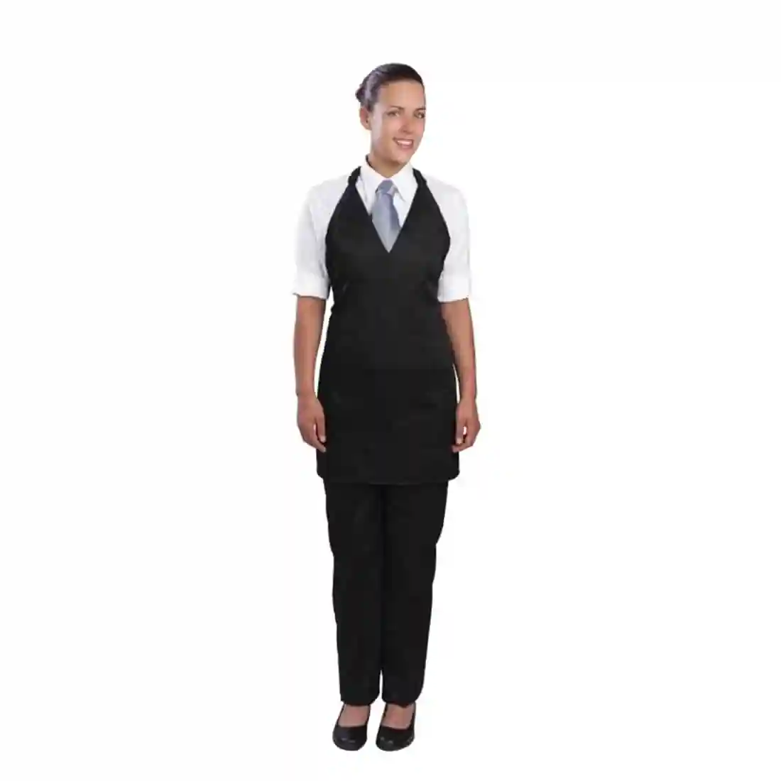 Uniform Works Tuxedo Bib Apron Black