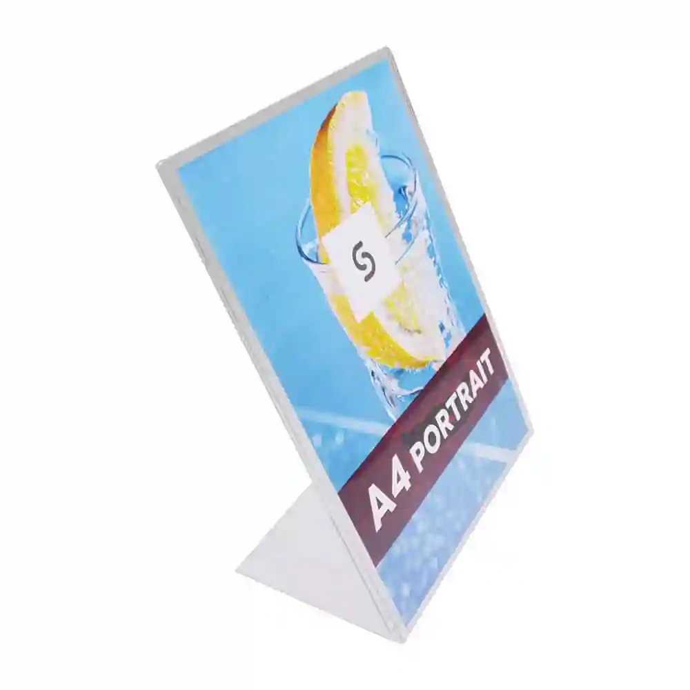 Acrylic Single Side Menu Holders - Portrait